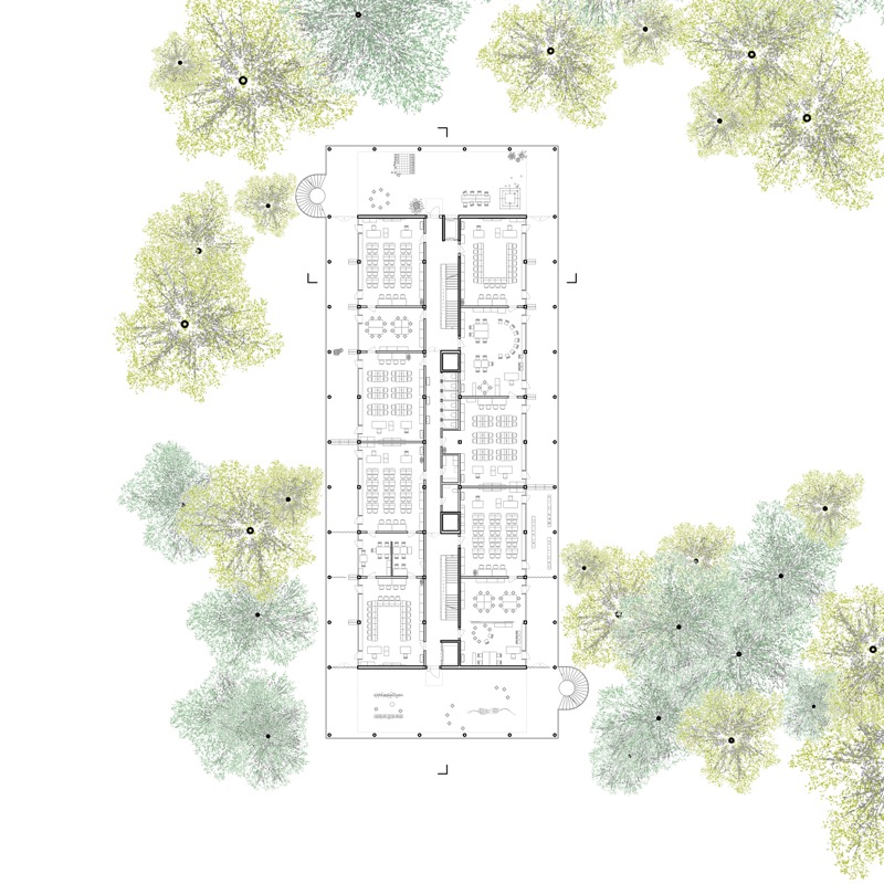 Grundriss 2. Obergeschoss.