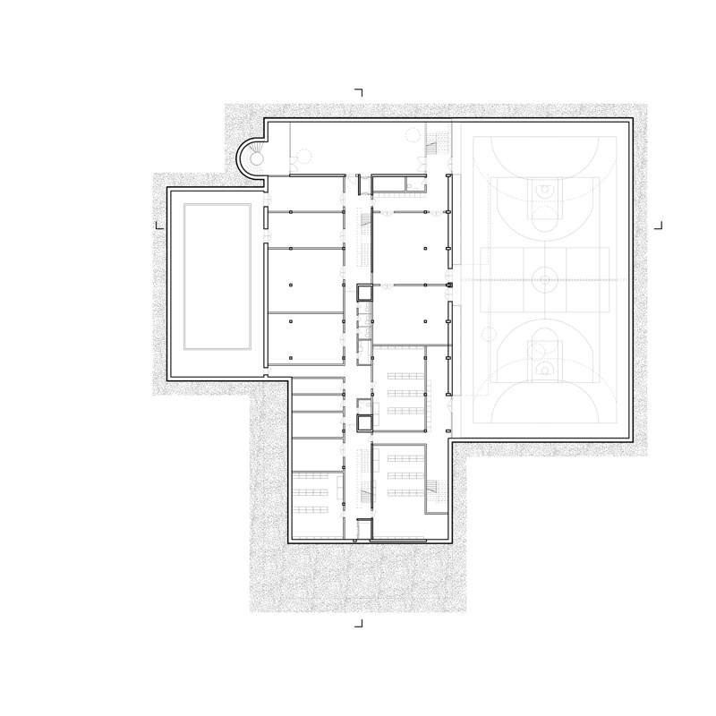 Grundriss 2. Untergeschoss.