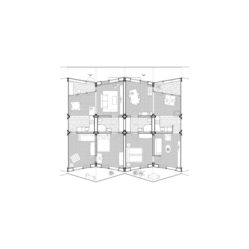 2-2.5 Zimmer-Wohnung für 1-2 Personen mit zwei abschliessbaren Zimmer.