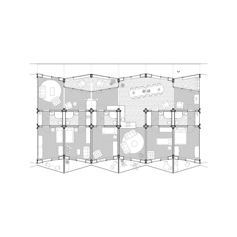 Clusterwohnung mit 5 Zimmer, für 5 Personen.