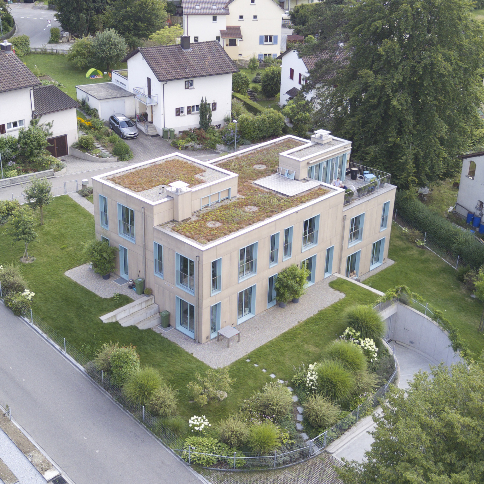 Luftbild von Osten.