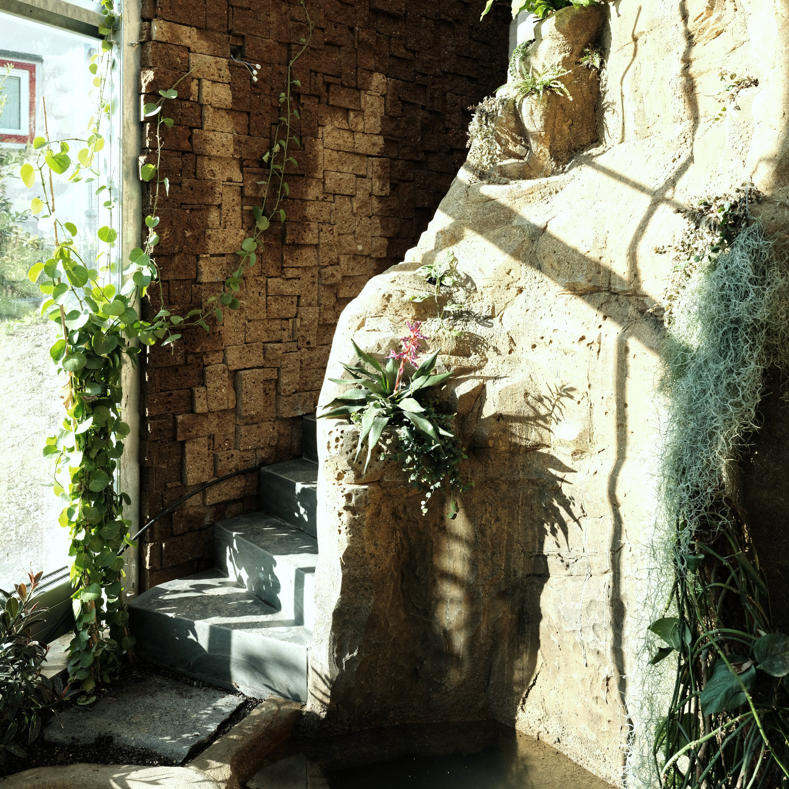 Treppe ins Obergeschoss.