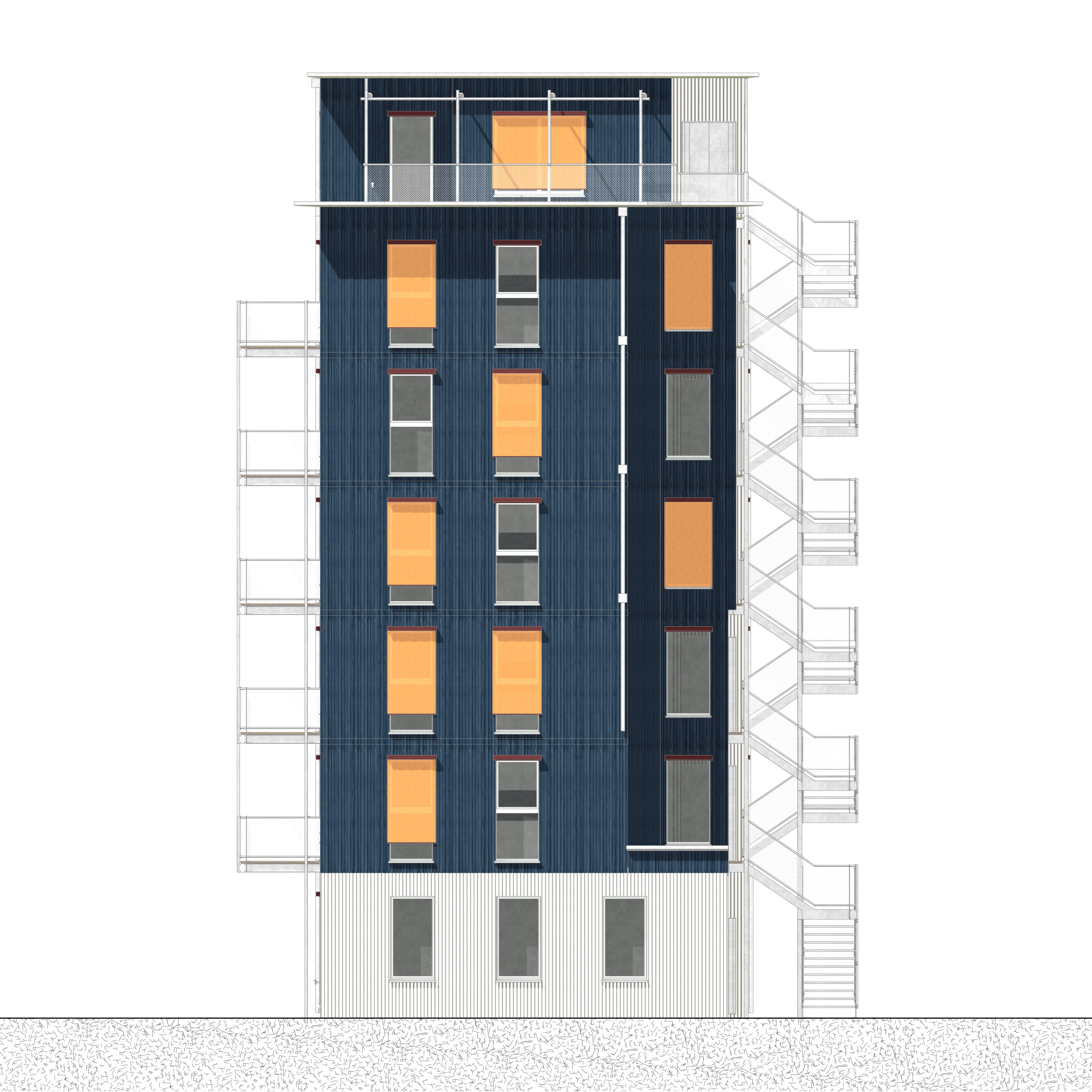 Fassade Südwest.